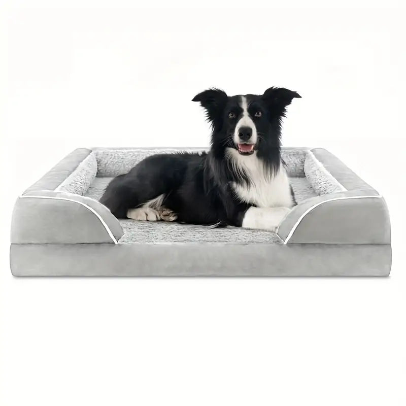 Lit Orthopédique pour Chien – Mousse à Mémoire de Forme