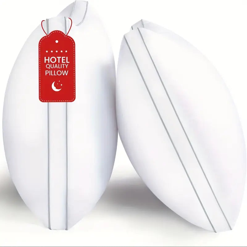 Ensemble de 2 Coussins de Qualité Hôtelière – Doux, Respirants et Confortables