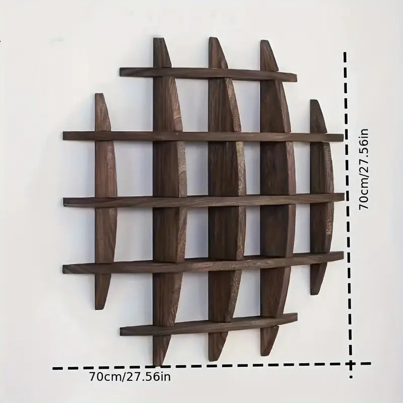 Étagère Murale en Bois Vintage – Éclats d’Art et Nature