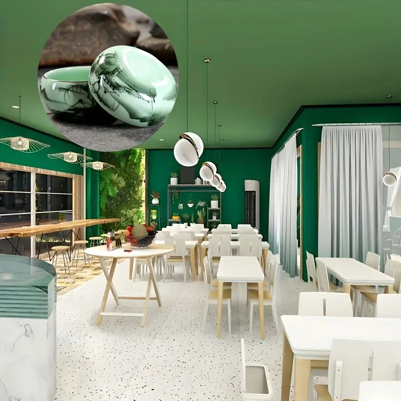 Ensemble de Tasses à Thé en Céramique – Édition Peinture de Paysage