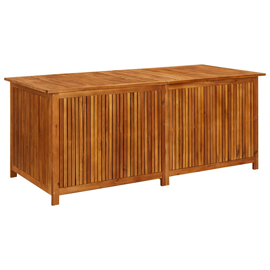 Coffre de Rangement Extérieur en Bois d’Acacia Massif – Avec Doublure Résistante à l’eau