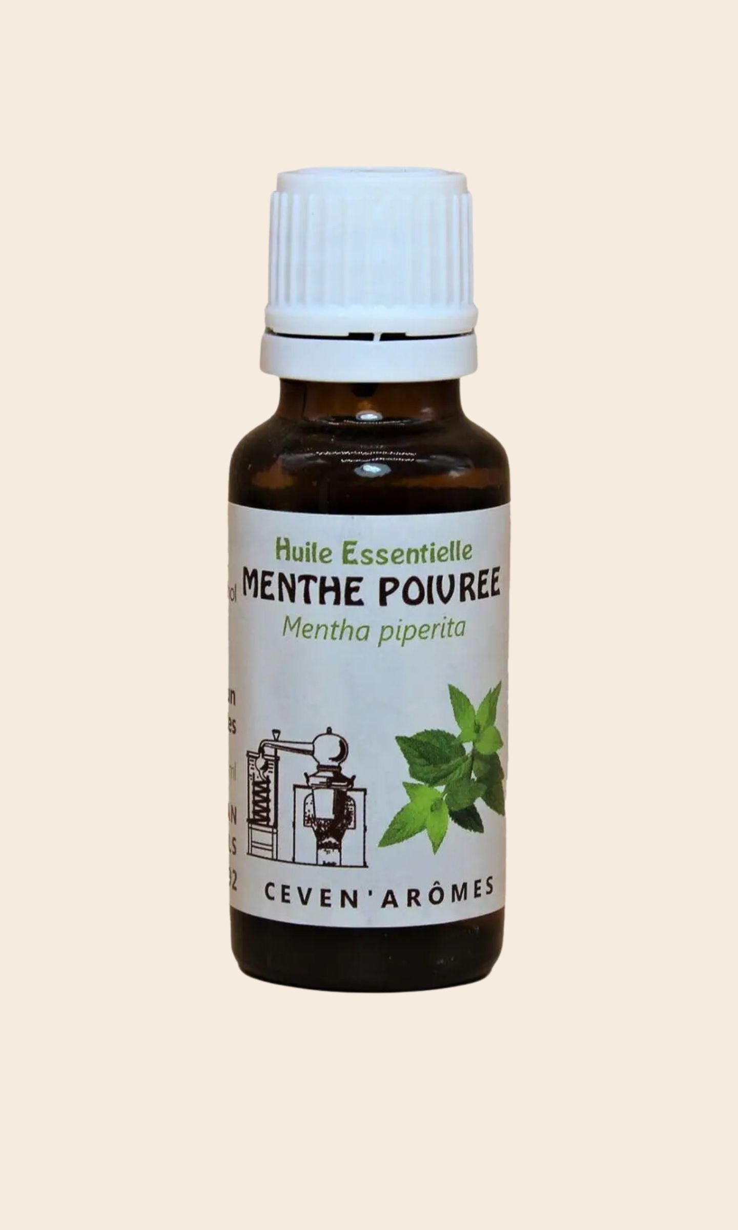 Huile essentielle bio de menthe poivrée 10 ml - Céven’Arômes