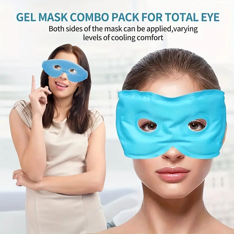Ice Gel Eye Mask - Relief from Dark Circles, Puffiness and Migraines
