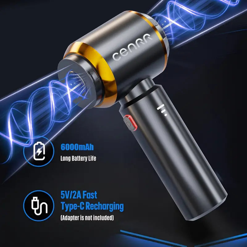 Aspirateur de Voiture Portable Sans Fil – Puissant, Silencieux et Rechargeable