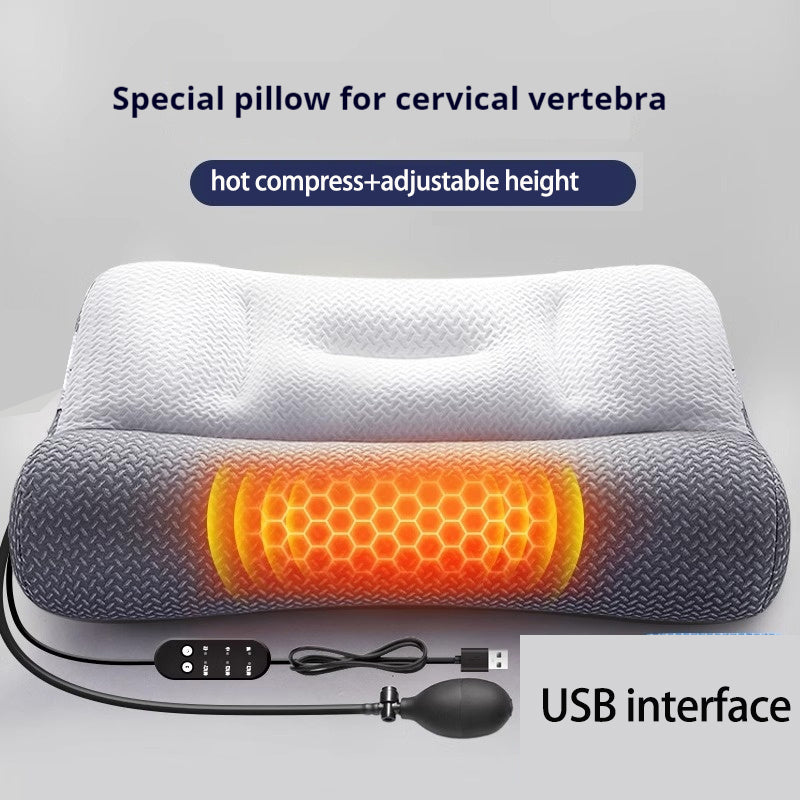 Oreiller Cervical Chauffant – Protection Optimale de la Colonne Cervicale