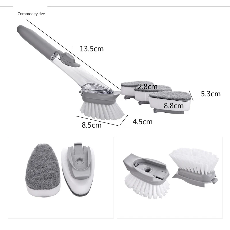 Removable cleaning brush
