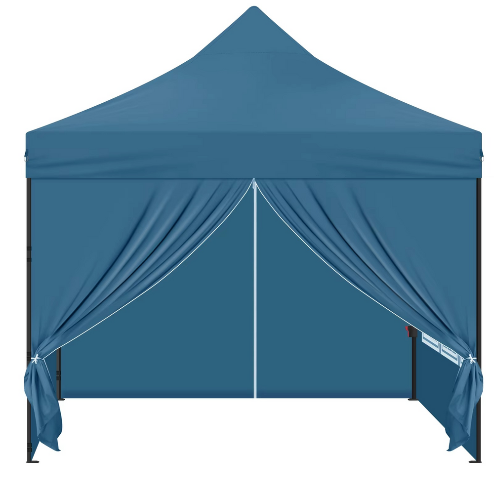 Tente de Fête Étanche et Résistante aux UV avec Pergola Réglable en Hauteur et 4 Parois Latérales Amovibles