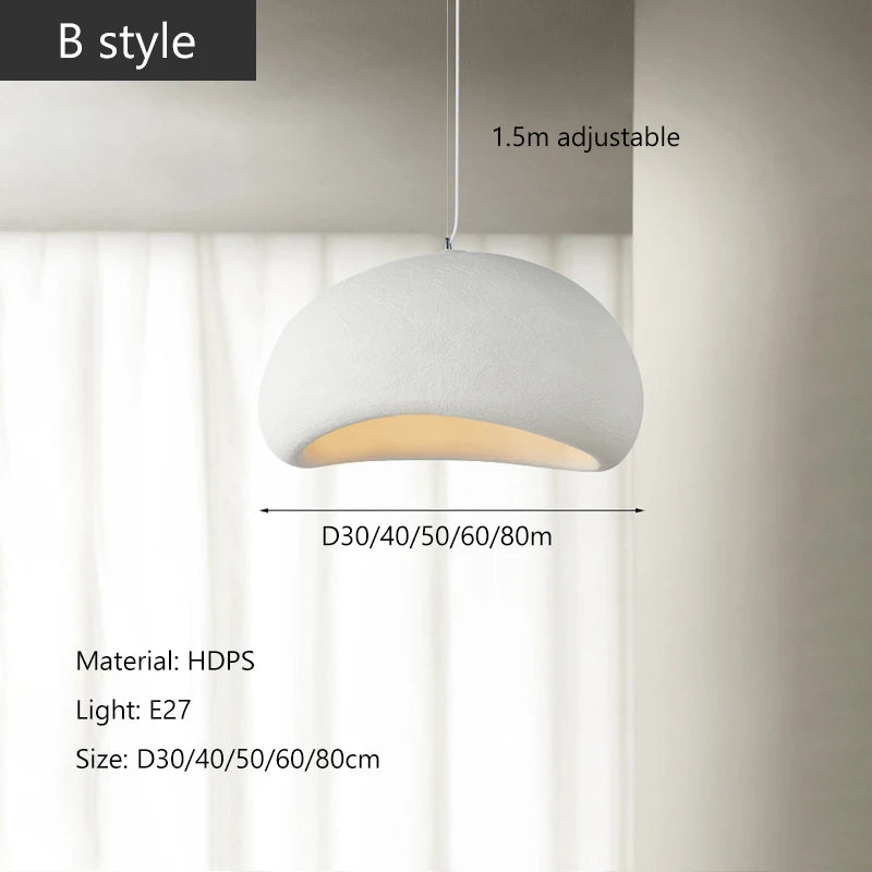 Lustre pendentif LED – Beige, bleu, noir ou orange