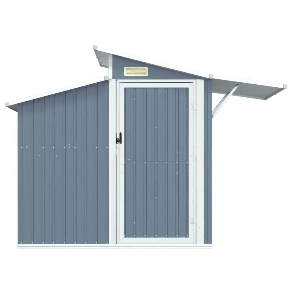 Abri de jardin en acier galvanisé - 270 × 130 × 208,5 cm Gris