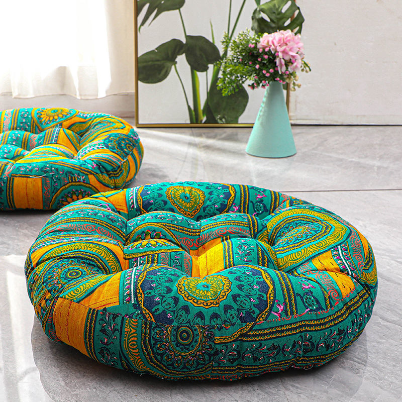 Coussin d'Optique Touffeté Bohème en Lin