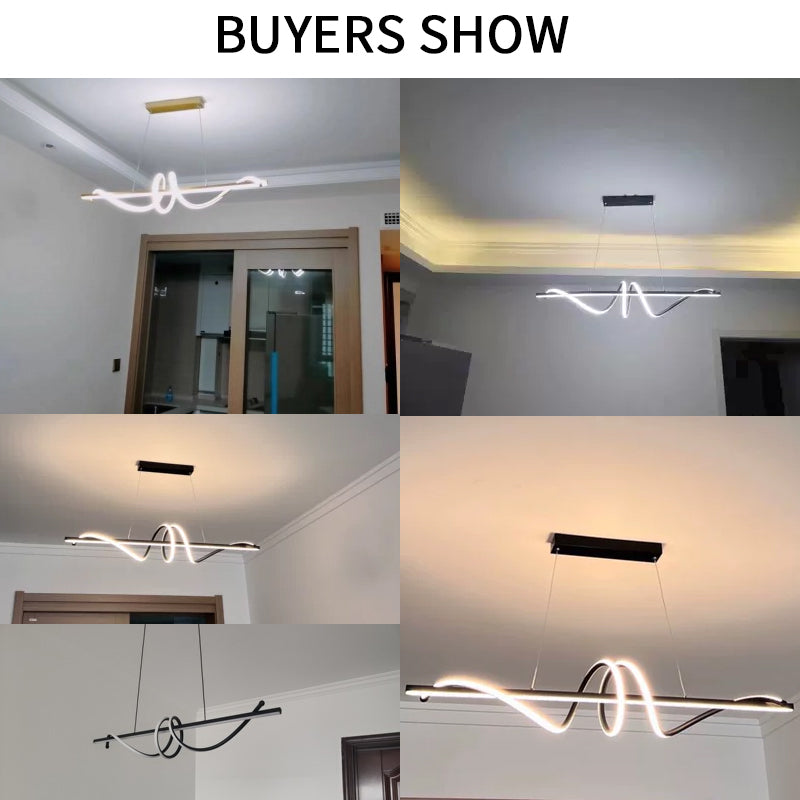 Lustre LED Suspendu – Design Minimaliste pour Salon, Salle à Manger et Bureau