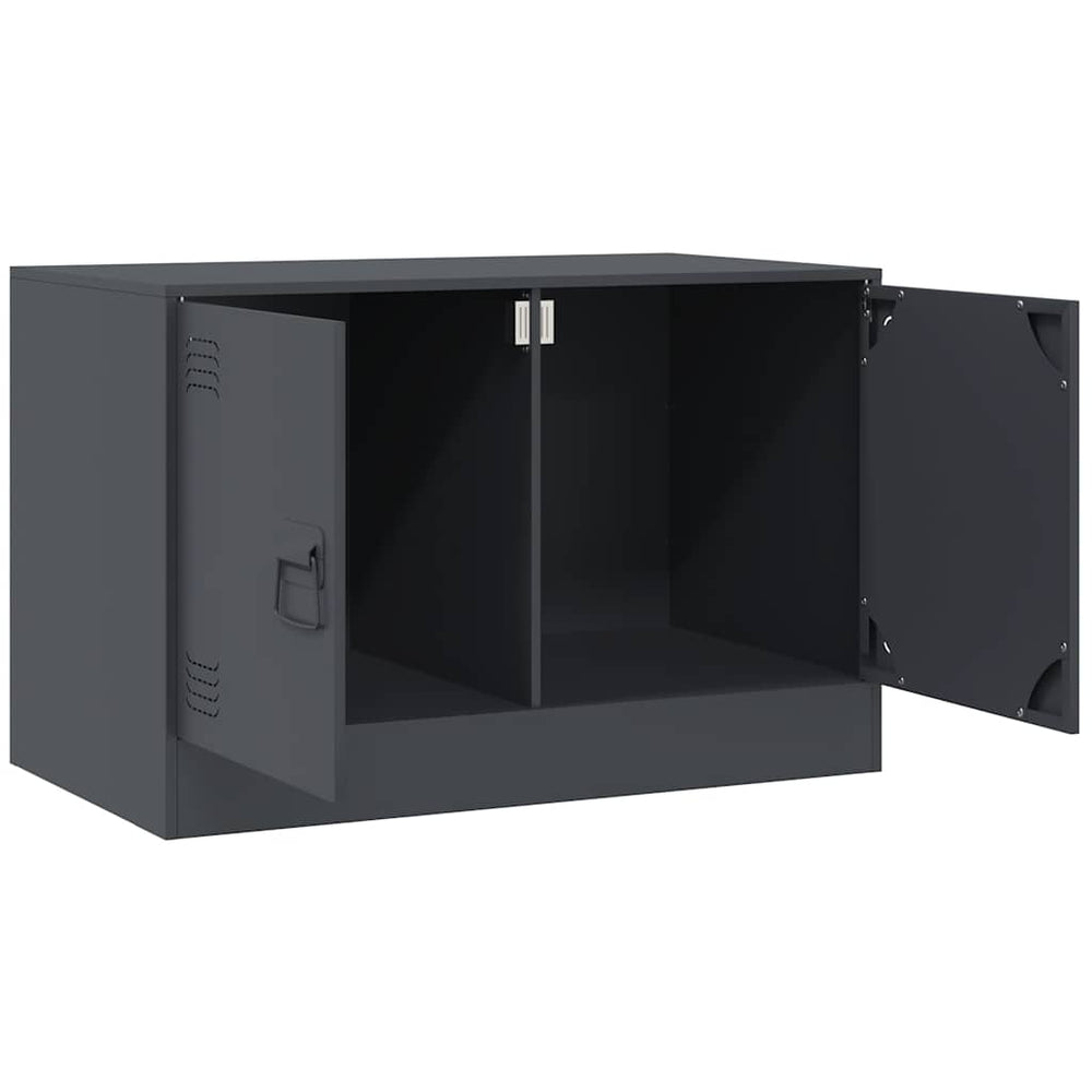 Meuble TV en Acier – 67 × 39 × 44 cm – Design Industriel et Compact