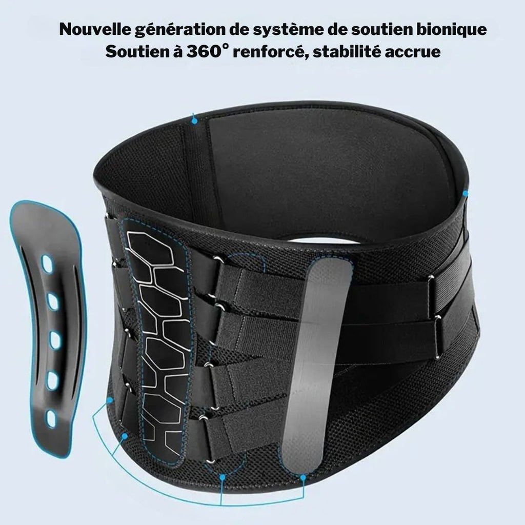 Ceinture de Soutien Lombaire en Néoprène pour Hommes – Compression Double et Maintien du Dos