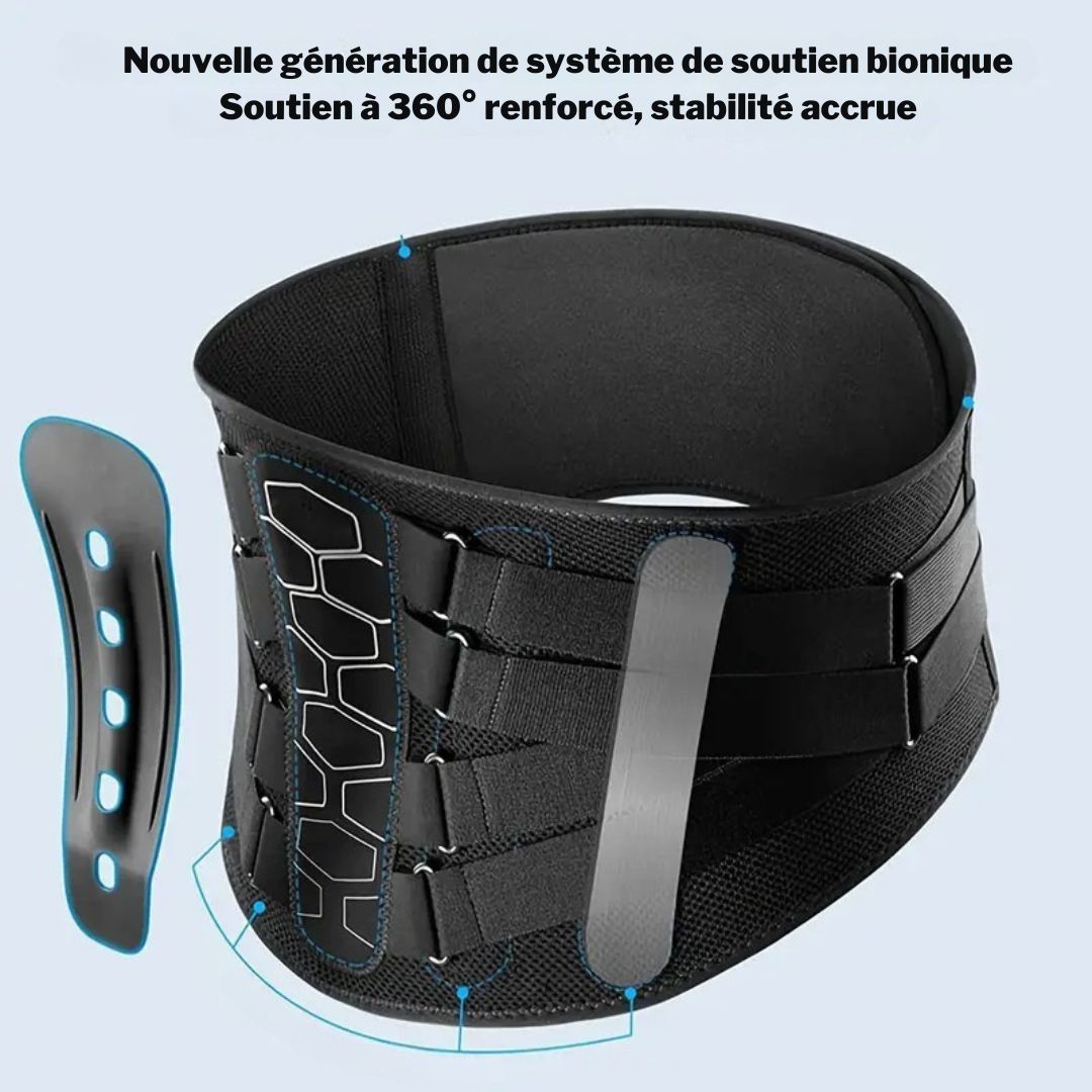 Ceinture de Soutien Lombaire en Néoprène pour Hommes – Compression Double et Maintien du Dos