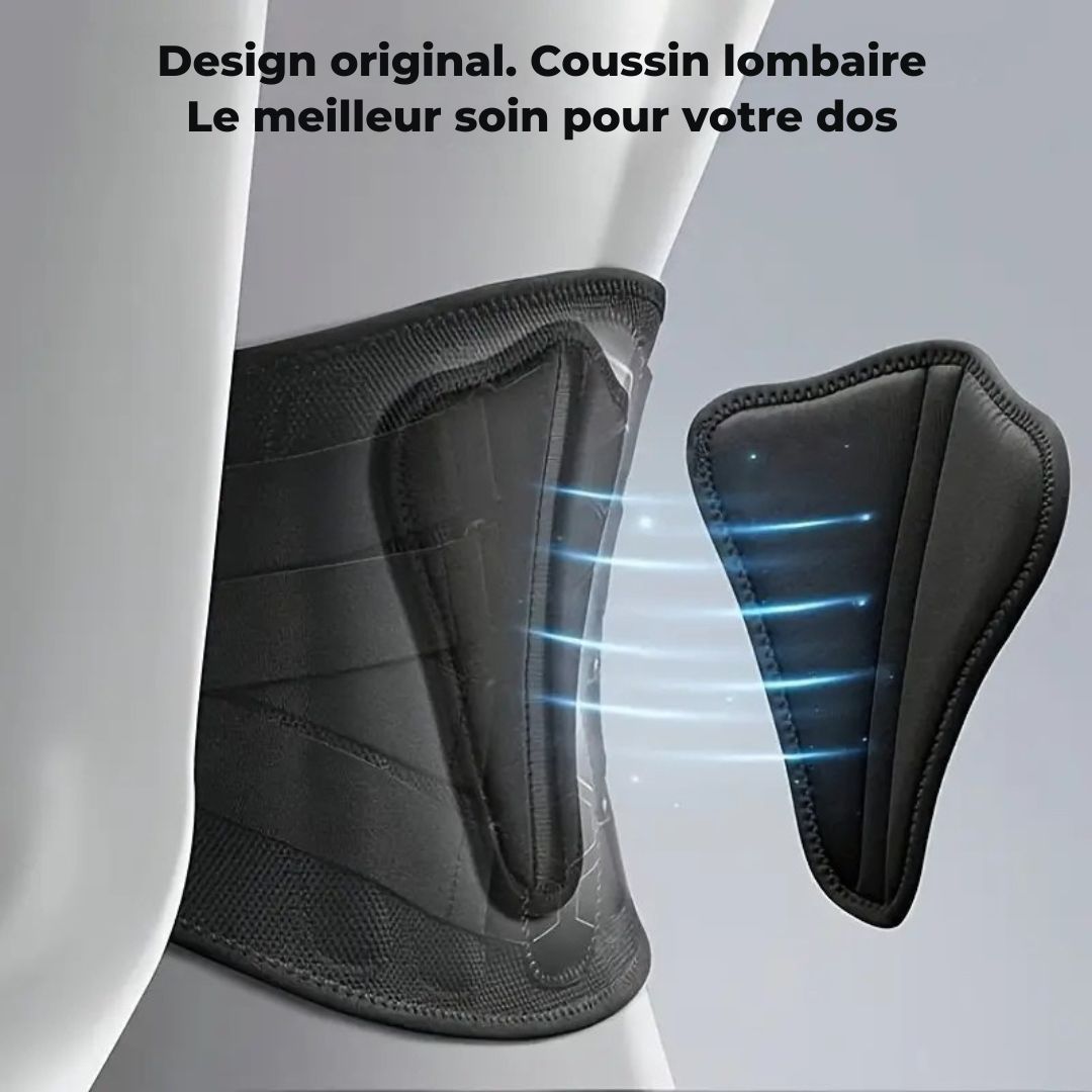 Ceinture de Soutien Lombaire en Néoprène pour Hommes – Compression Double et Maintien du Dos