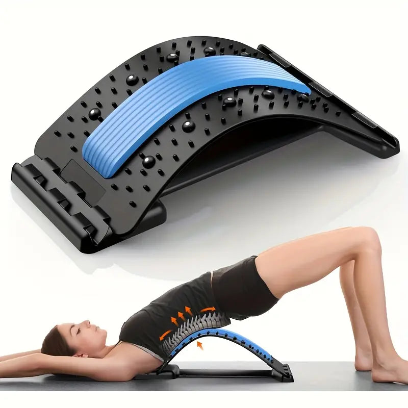 Adjustable Back Stretcher with Acupressure Points