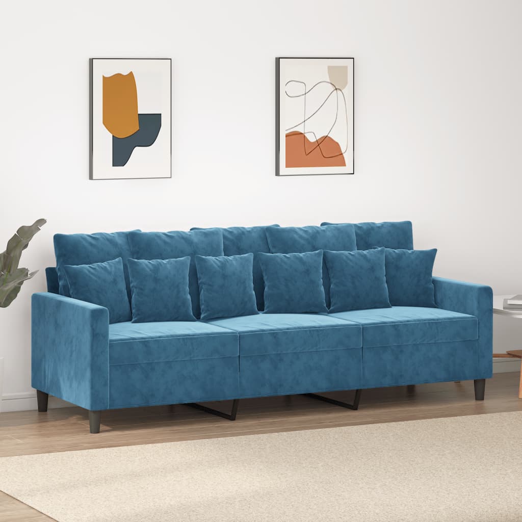 Canapé en velours – Disponible de 60 à 180 cm