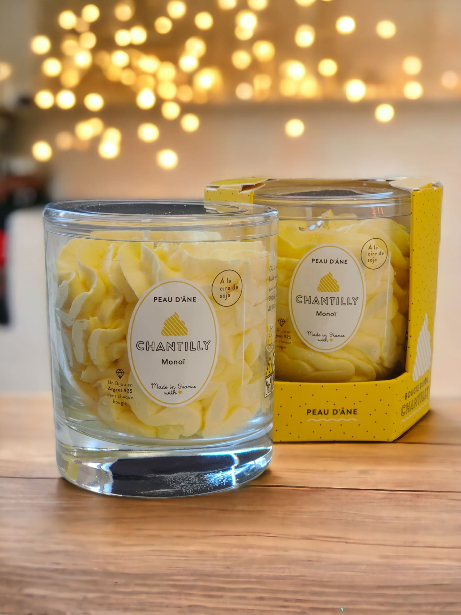 PEAU D’ÂNE – Bougies Bijou Chantilly & Parfumées 180g - Savonnerie de bornes