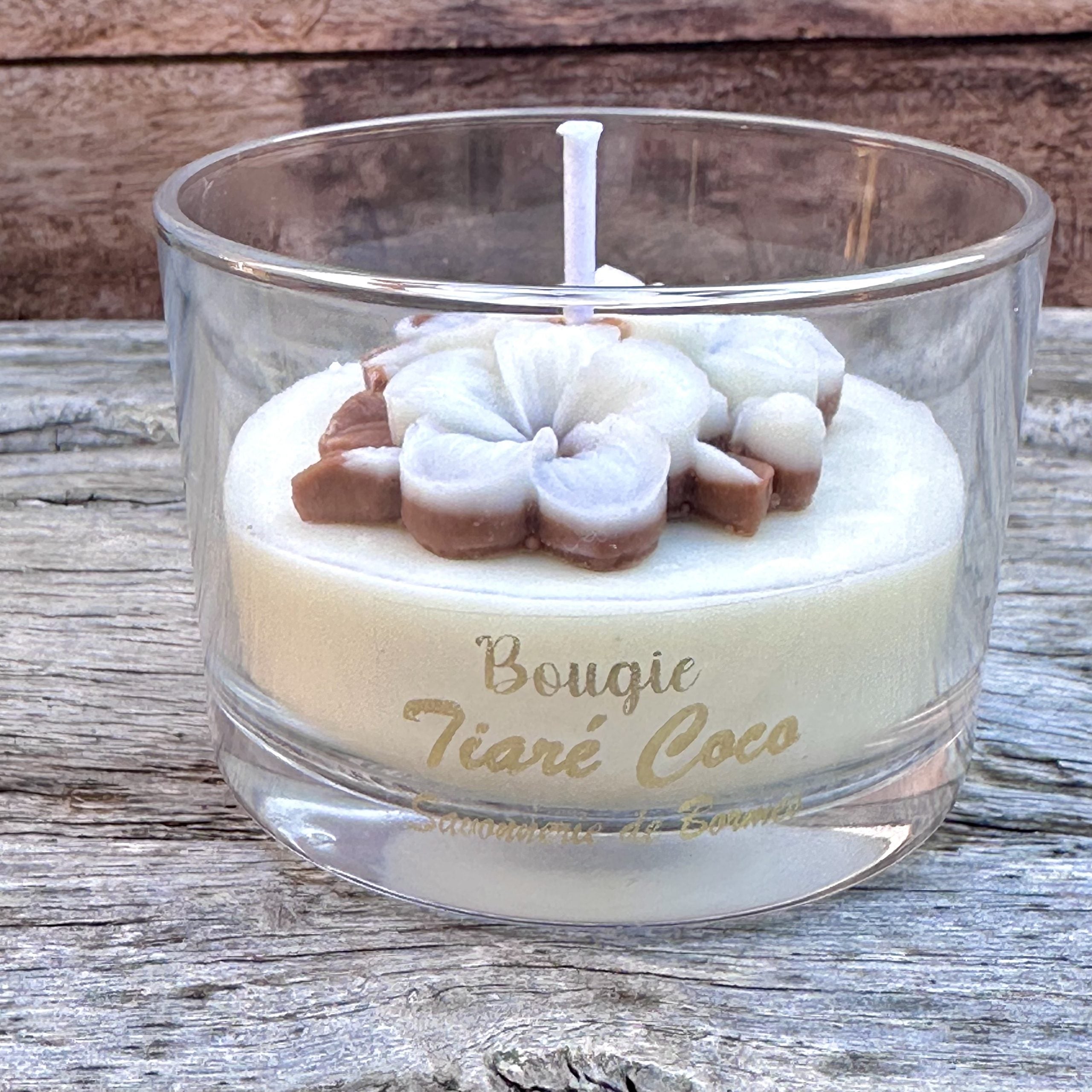 Bougie verrine fête de mères TIARE COCO - Bougie Gourmande