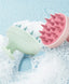 Brosse de massage pour cheveux en silicone souple