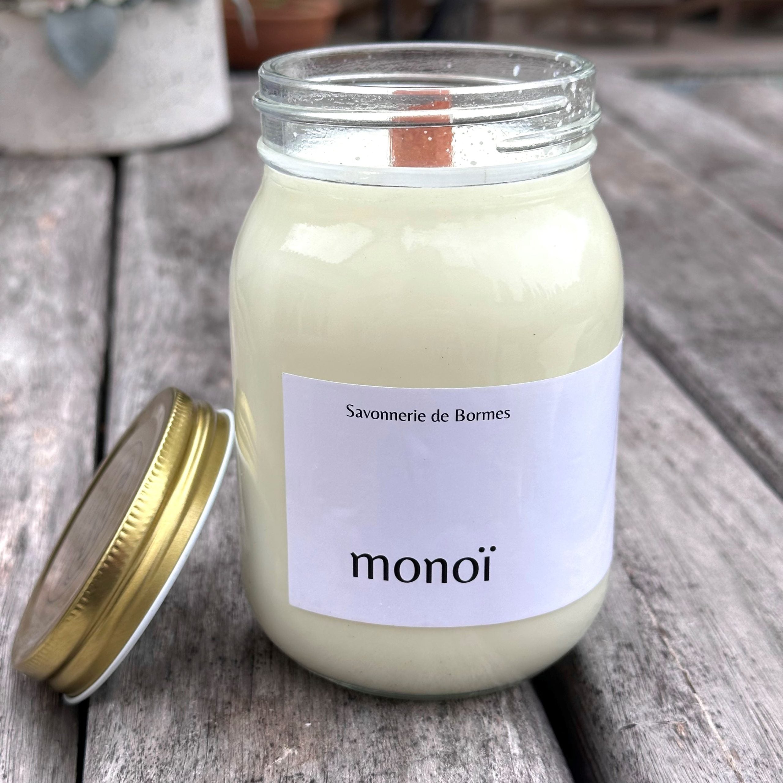 POT DE CIRE 400 G MONOI - Savonnerie de Bormes