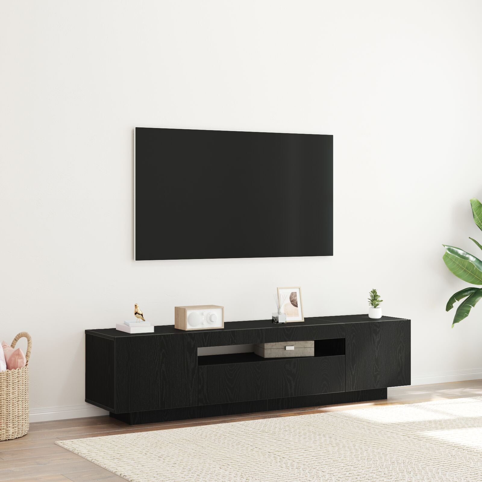 Meuble TV avec lumières LED