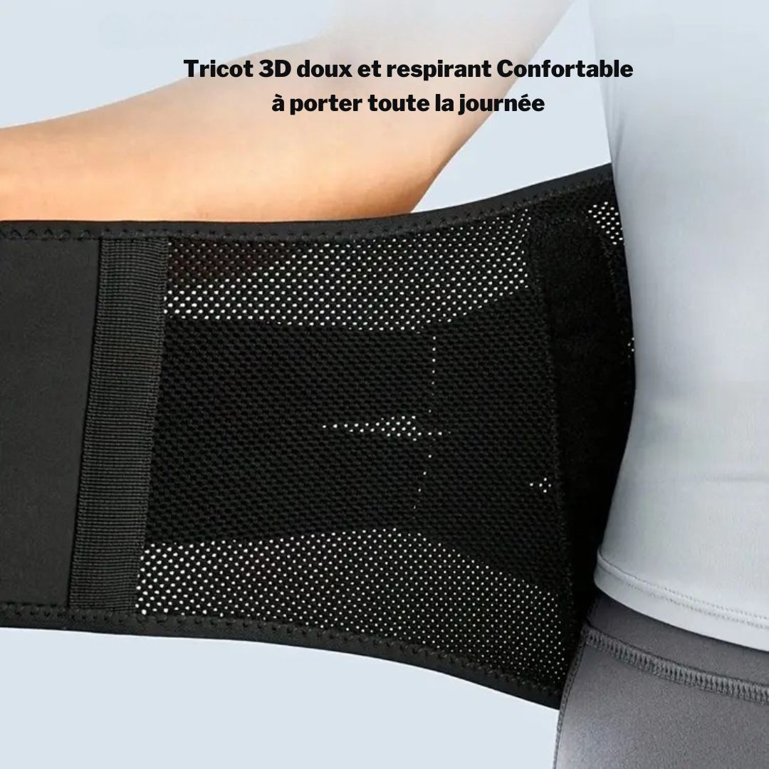 Ceinture de Soutien Lombaire en Néoprène pour Hommes – Compression Double et Maintien du Dos