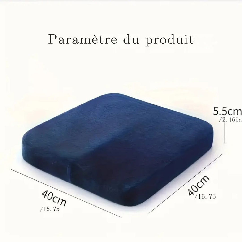 Coussin de Siège Ergonomique – Mousse à Mémoire de Forme avec Housse Respirante