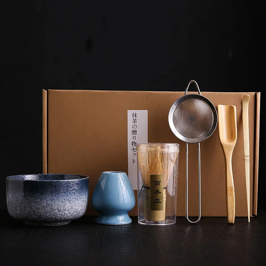 Ensemble de Brosses à Thé en Bambou– L'Art du Matcha Japonais dans un Coffret d'Exception