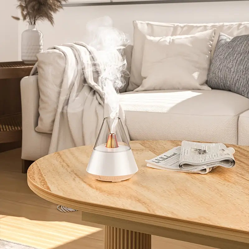 Diffuseur d’Huiles Essentielles – Design Ovale avec Lumière de Bougie et Télécommande