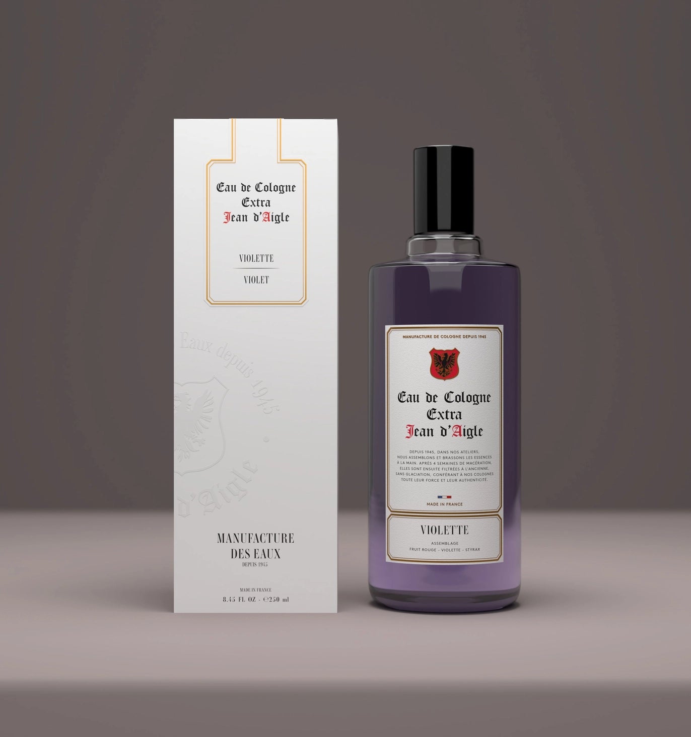 Eau de Cologne Extra Violette - 250 ml - Jean d'Aigle – Comptoir Santé ...