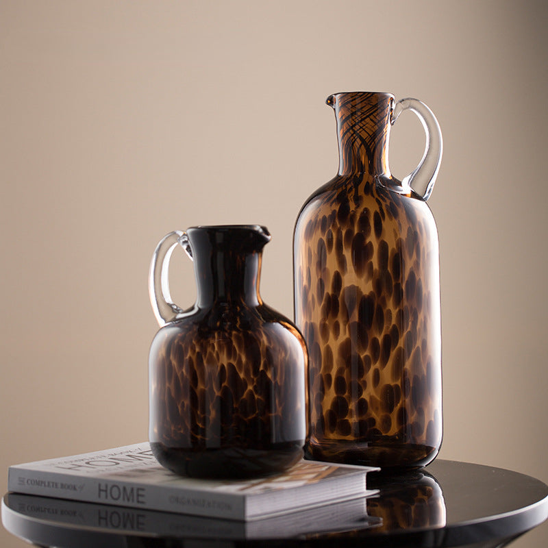 Vase en Verre Transparent en Forme de Bouilloire