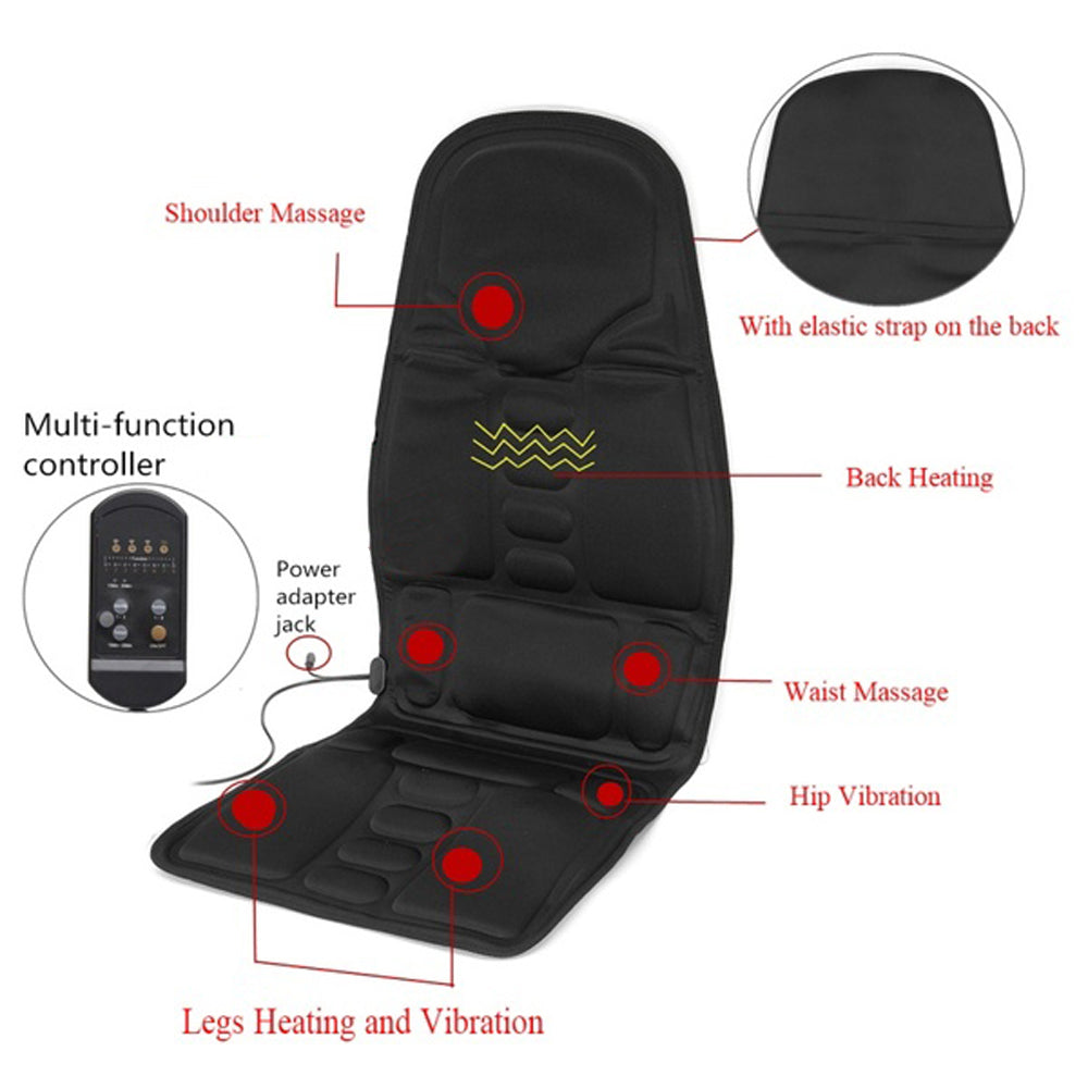 Electric Heated Massage Cushion for Car, Home and Office – Absolute Relaxation and Comfort