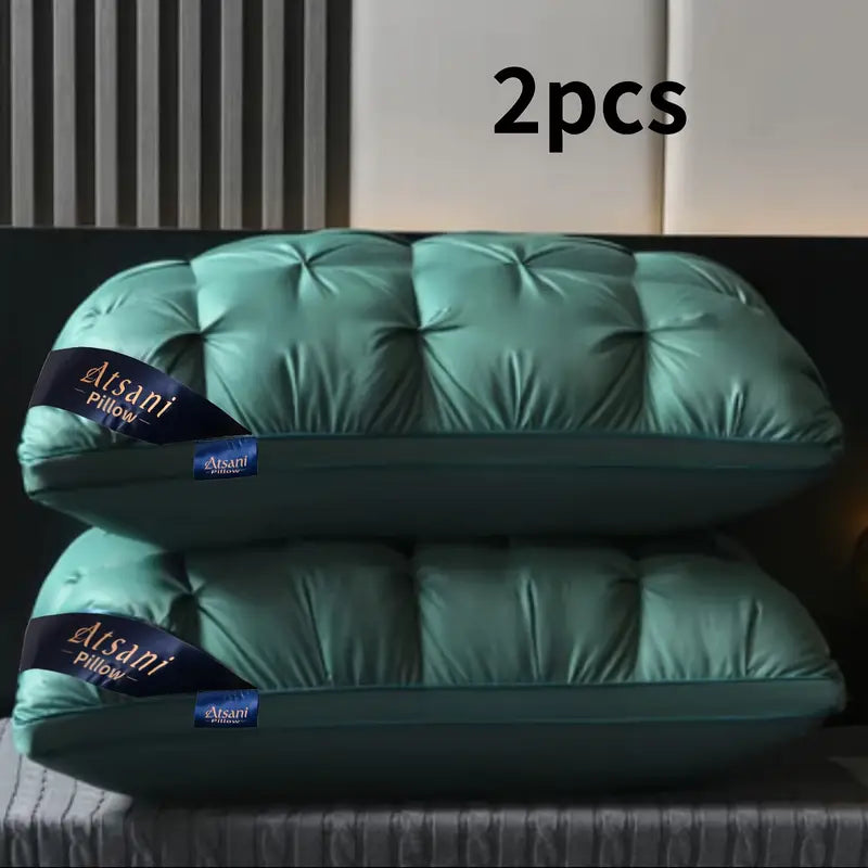 Ensemble de 2 Oreillers "Pain" en Velours – Collection Hôtel Prestige