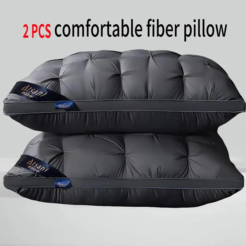 Ensemble de 2 Oreillers "Pain" en Velours – Collection Hôtel Prestige