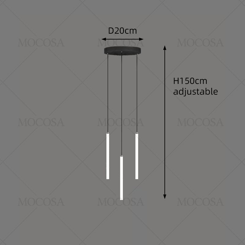 Lustre LED Minimaliste pour Escalier et Salon