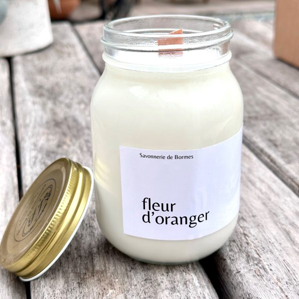 POT DE CIRE 400 G FLEUR D’ORANGER - Savonnerie de Bormes
