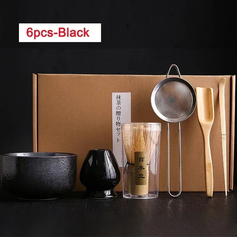 Ensemble de Brosses à Thé en Bambou– L'Art du Matcha Japonais dans un Coffret d'Exception