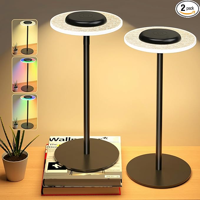 Lot de 2 Lampes de Table LED Multicolores