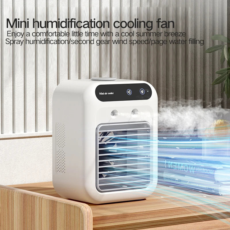 Climatiseur Portable Sans Fil USB – Mini Refroidisseur d'Air & Humidificateur