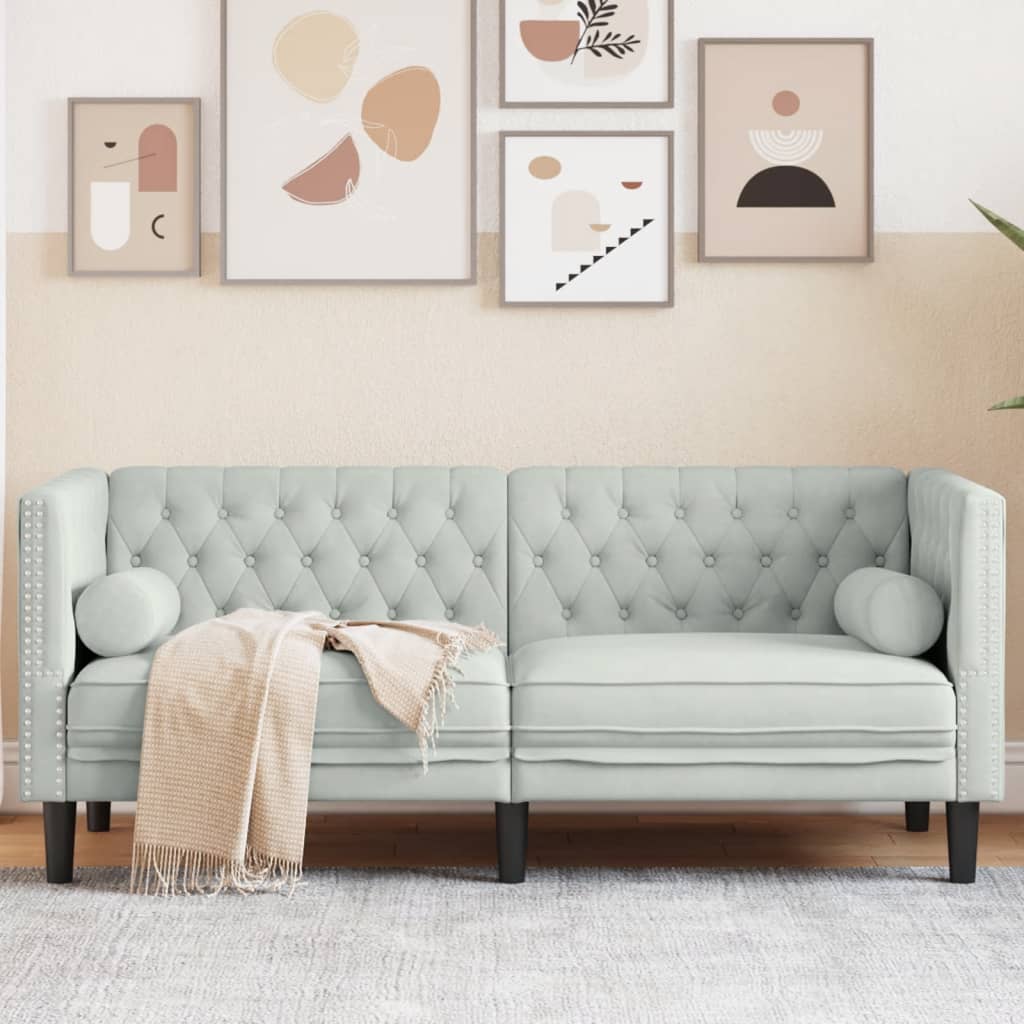 Canapé Chesterfield avec Traversins – Disponible en 1, 2 ou 3 Places