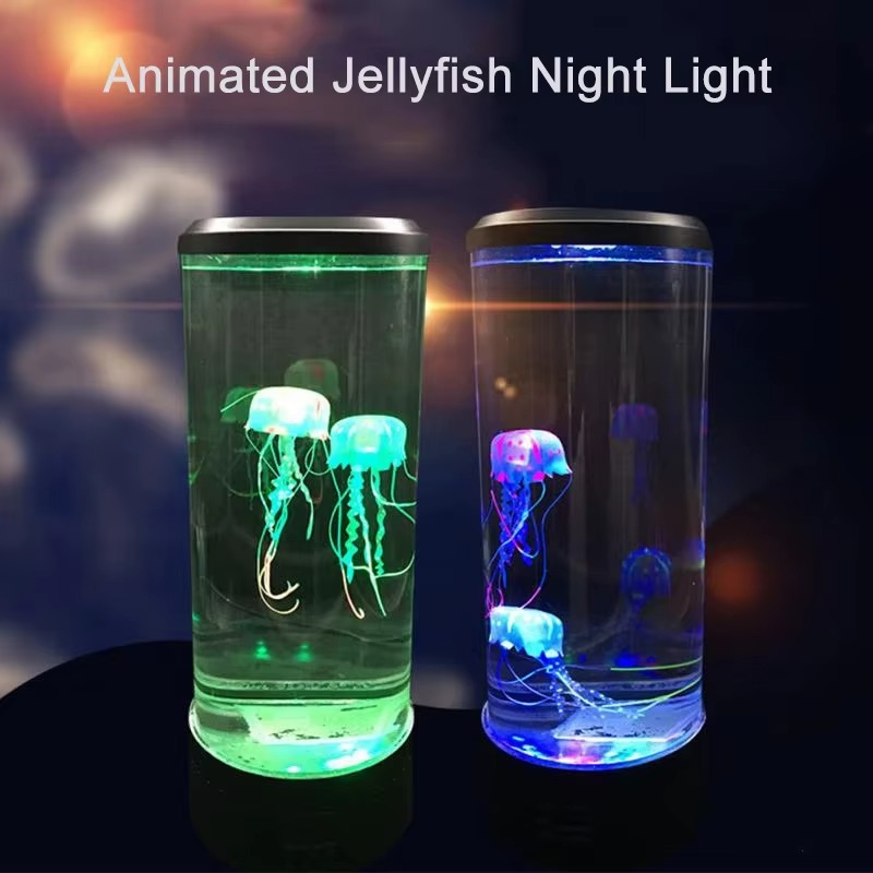 Lampe Méduse LED - Veilleuse Aquarium Décorative 5 Couleurs
