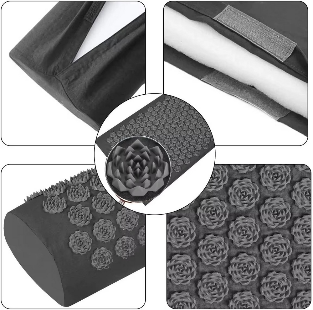 Pranamat Éco – Tapis d’Acupression Lotus pour une Détente Totale