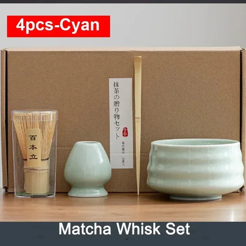 Ensemble de Brosses à Thé en Bambou– L'Art du Matcha Japonais dans un Coffret d'Exception