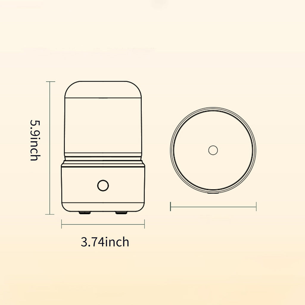 Diffuseur d'Huiles Essentielles Silencieux - Humidificateur d'Air