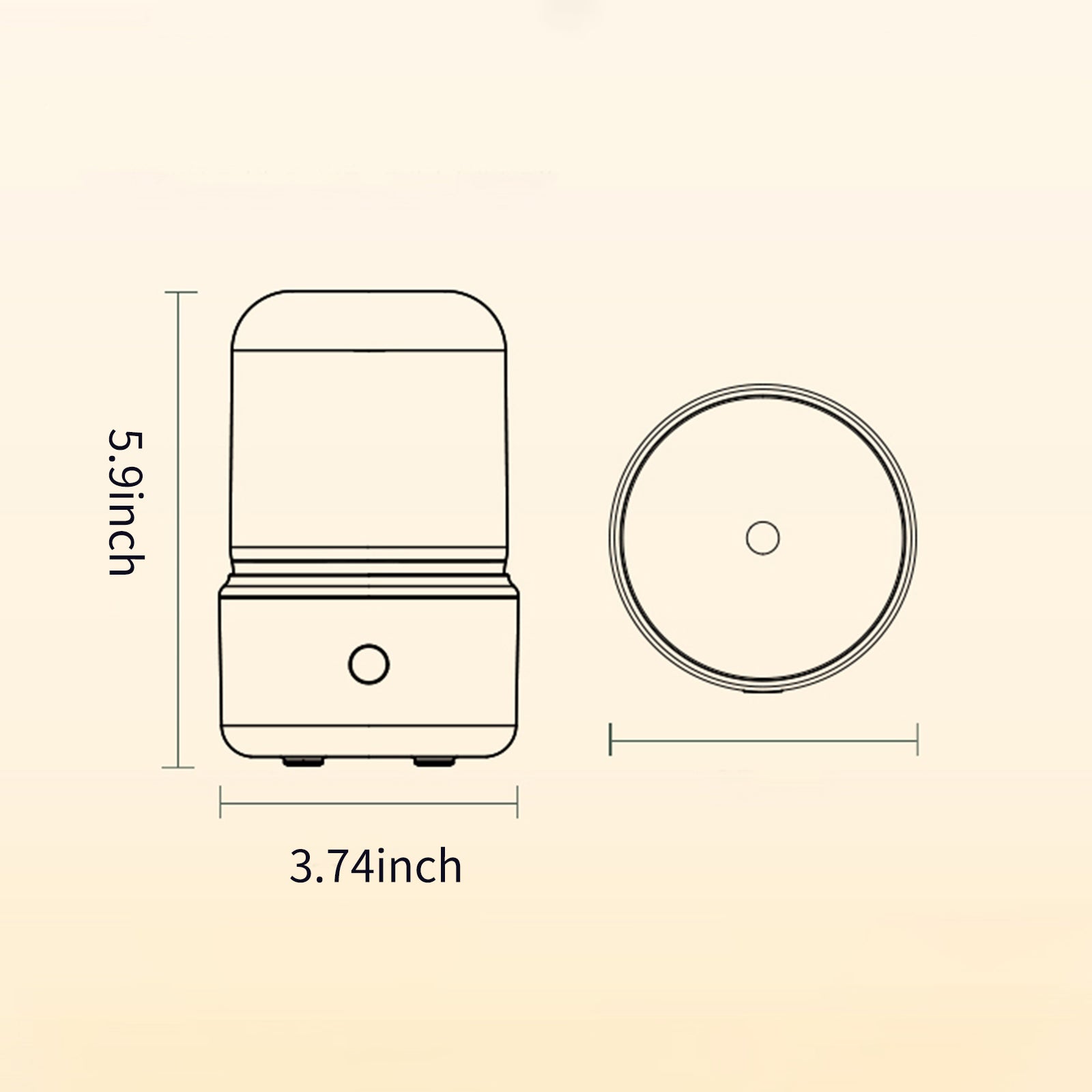 Diffuseur d'Huiles Essentielles Silencieux - Humidificateur d'Air