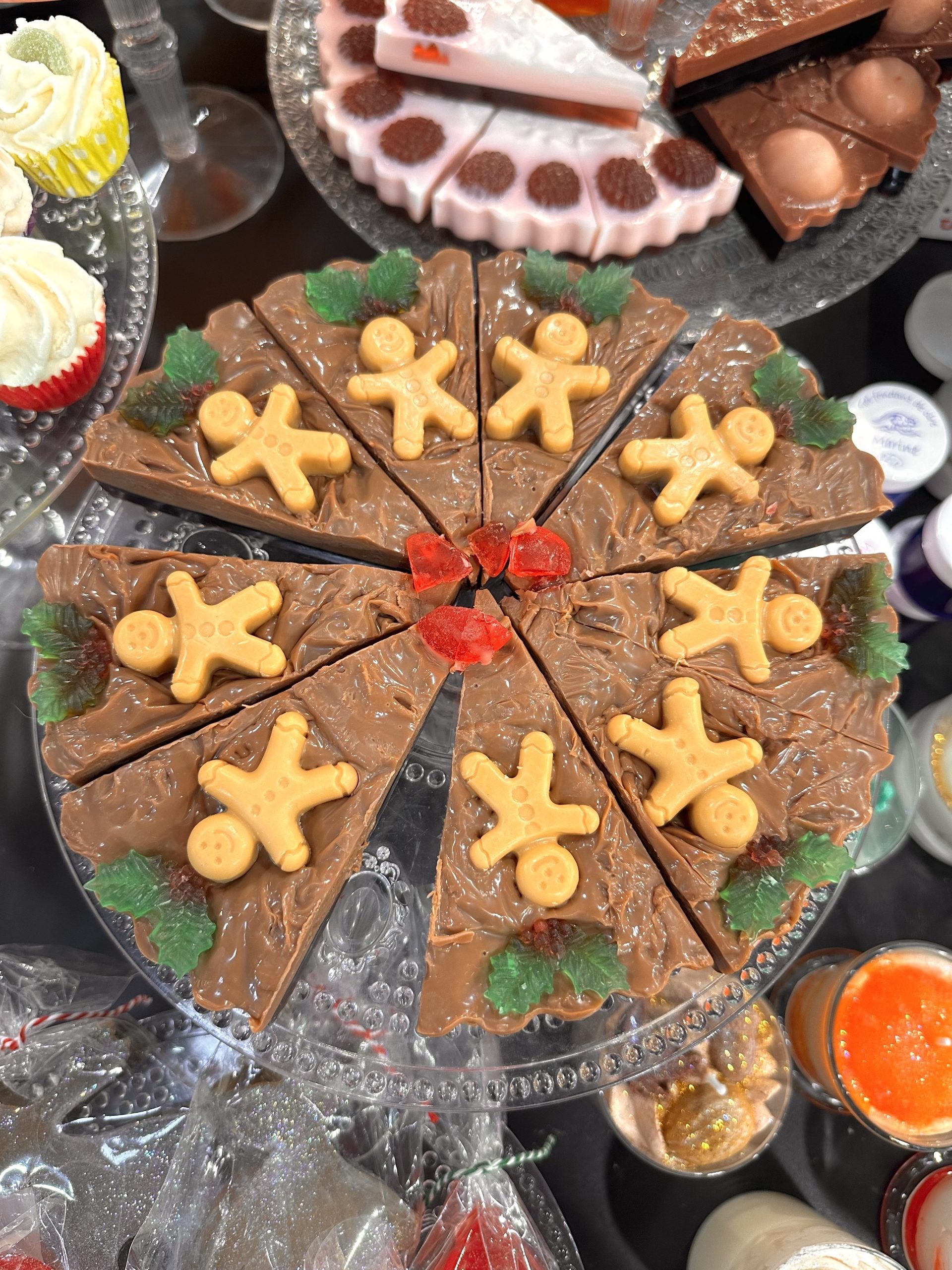 Tarte savon 10 parts de 100g BISCUIT DE NOËL - Savonnerie de bormes