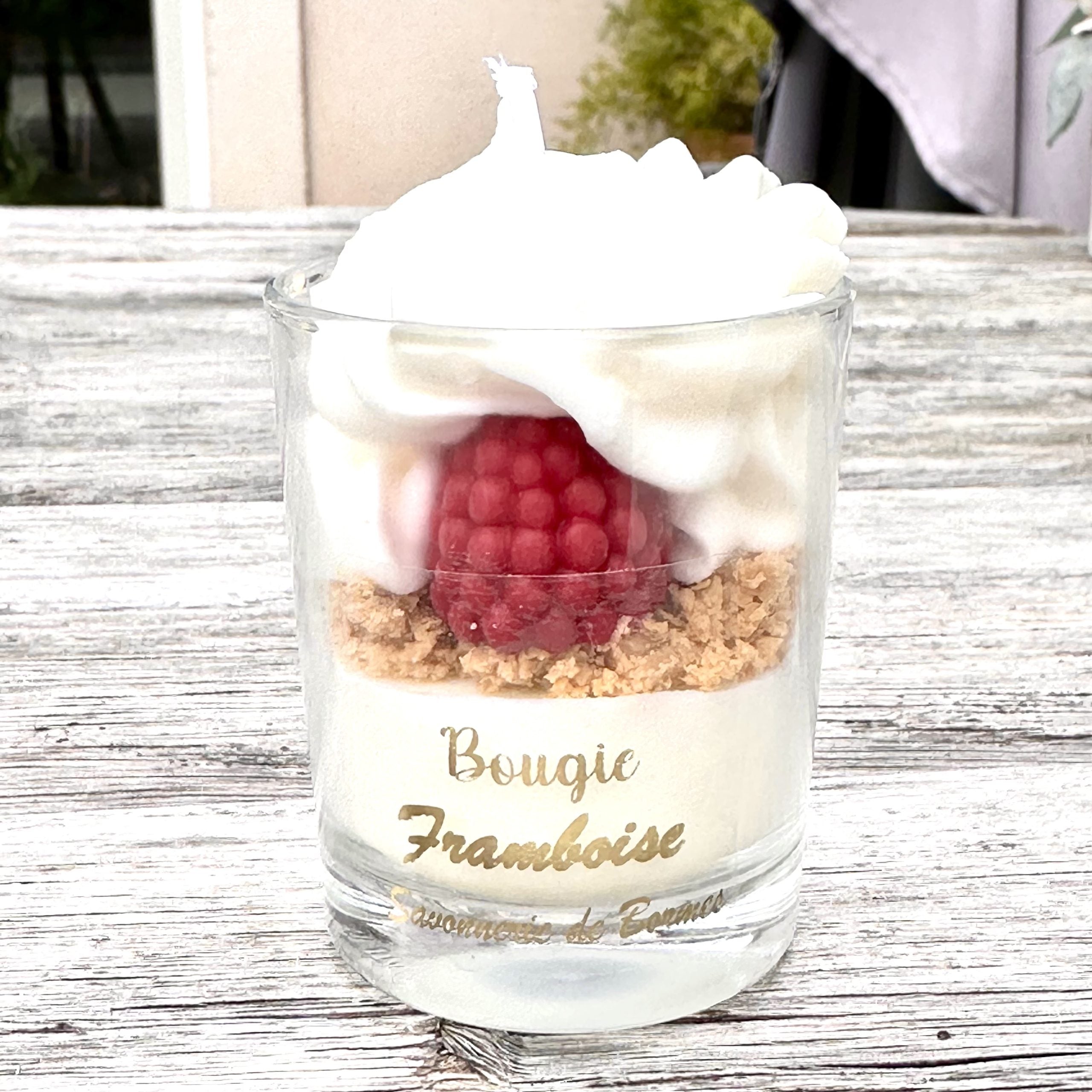 Mini bougie pâtissière FRAMBOISE - Bougie Gourmande