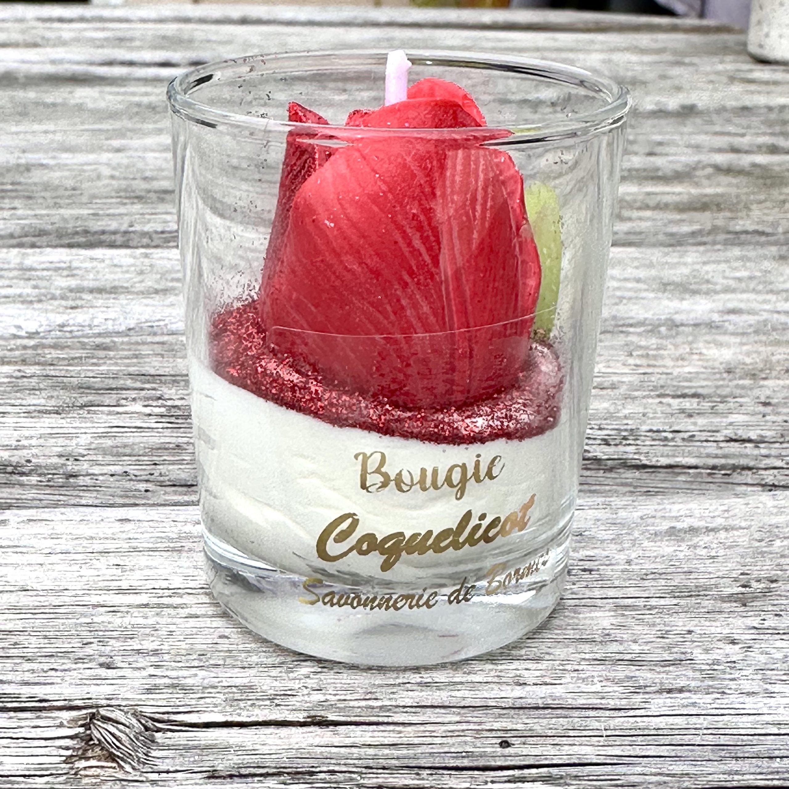 Mini bougie pâtissière COQUELICOT - Bougie Gourmande