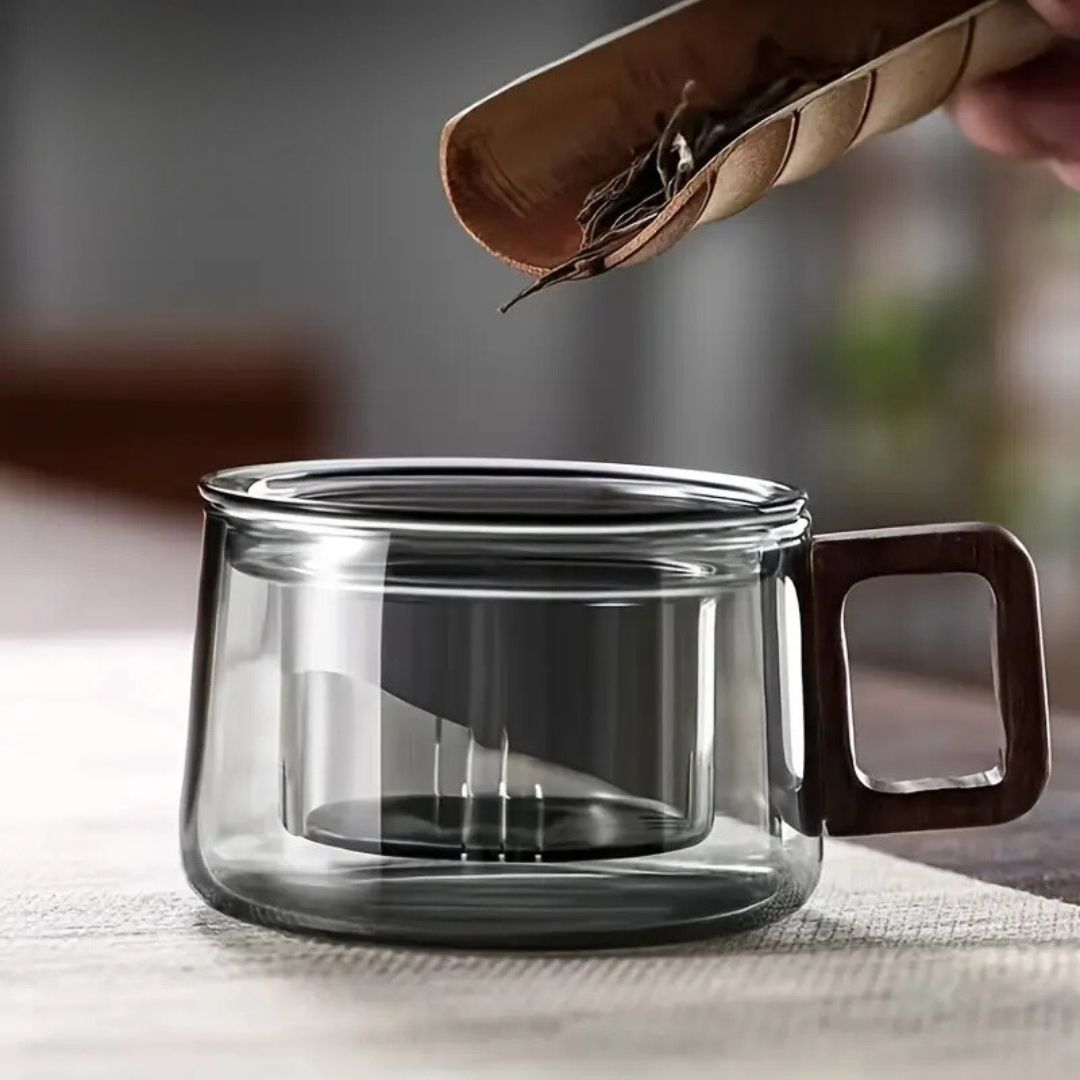 Tasse à Thé en Verre Multifonctionnelle avec Infuseur